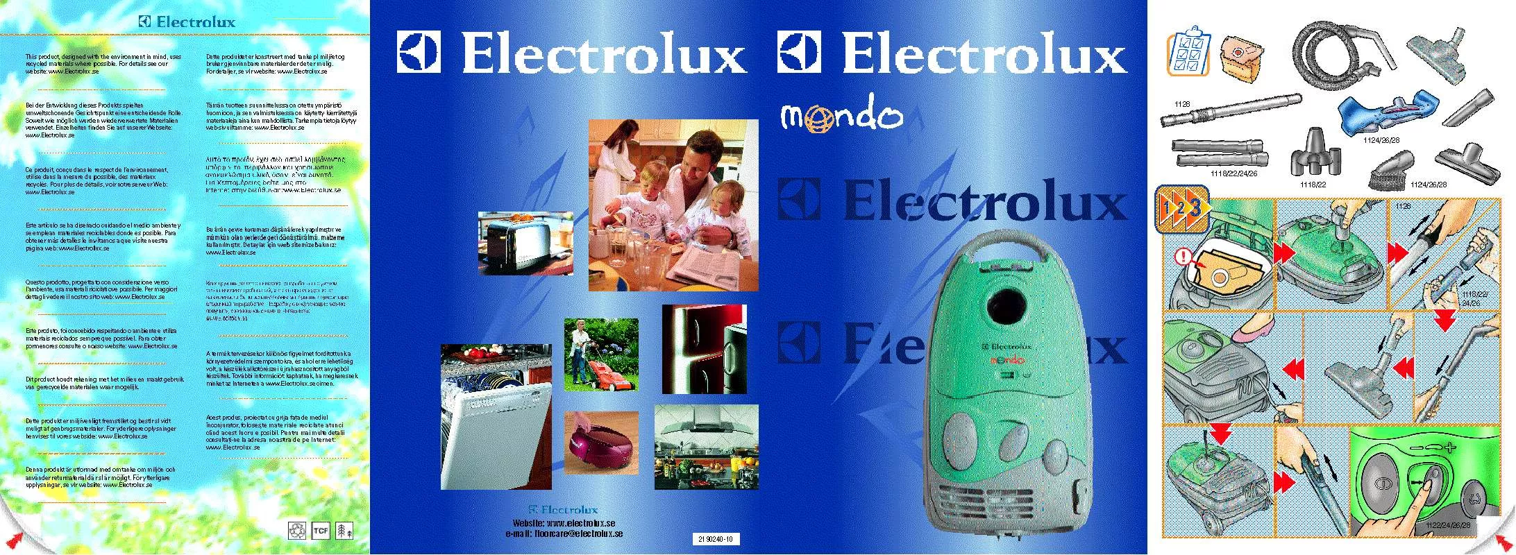 Mode d'emploi AEG-ELECTROLUX Z1122