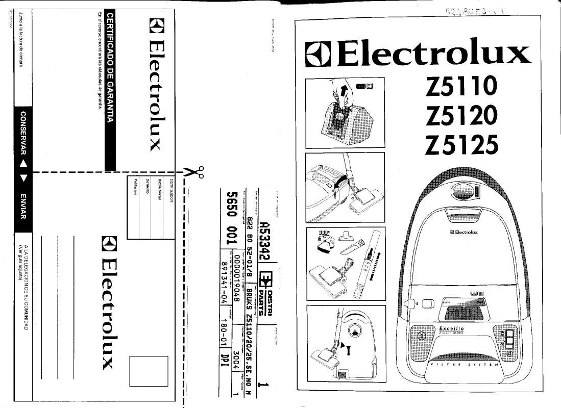 Mode d'emploi AEG-ELECTROLUX Z5110