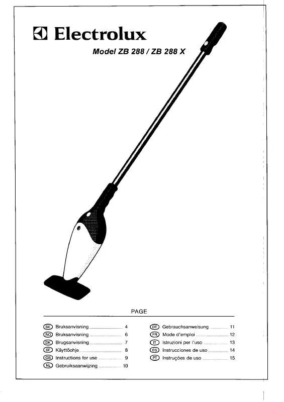 Mode d'emploi AEG-ELECTROLUX ZB258