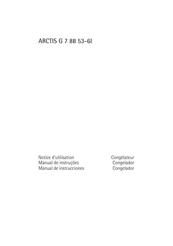 Mode d'emploi AEG ARCTIS G 7 88 53-6I