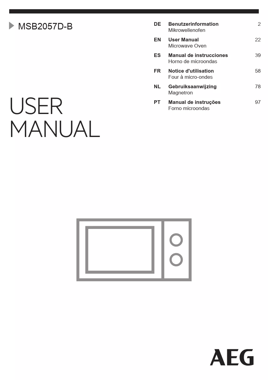 Mode d'emploi AEG MSB2057D-B