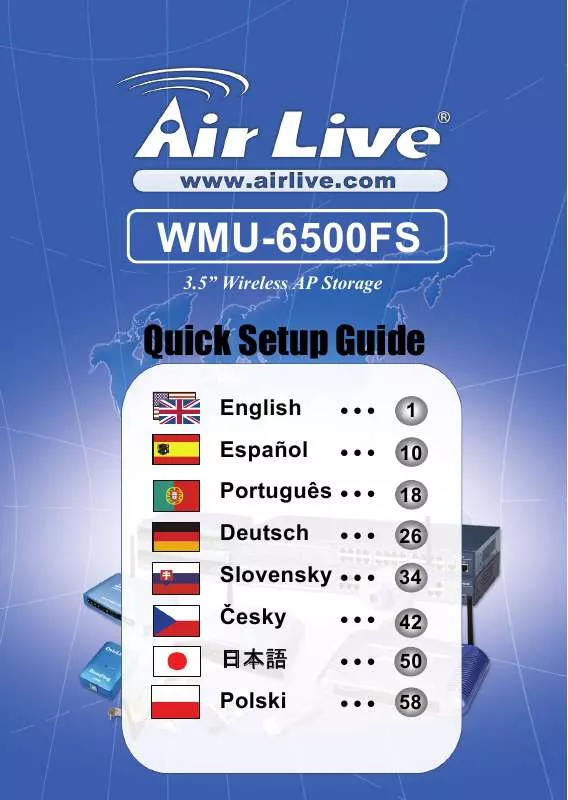 Mode d'emploi AIRLIVE WMU-6500FS