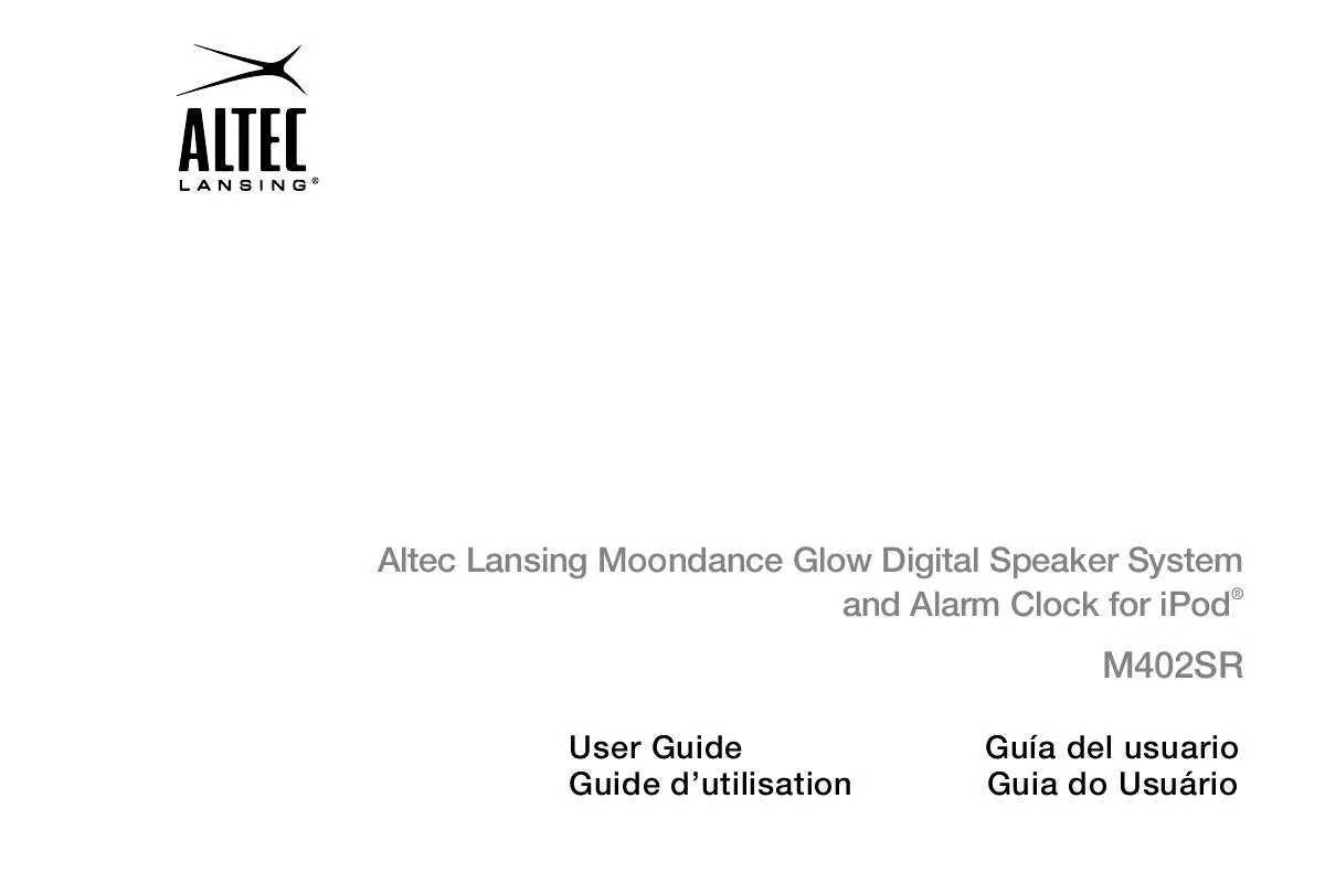 Mode d'emploi ALTEC LANSING MOONDANCE GLOW