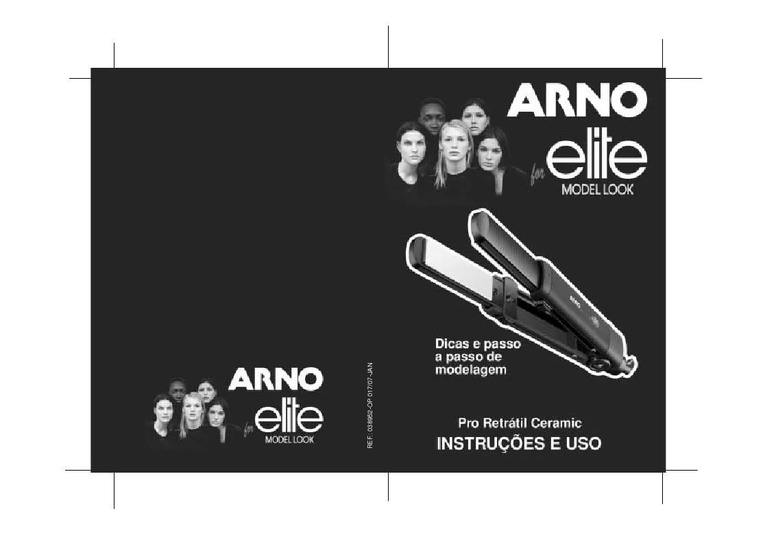 Mode d'emploi ARNO PRANCHA MODELADORA PRO RETRL CERAMIC ARNO FOR ELITE