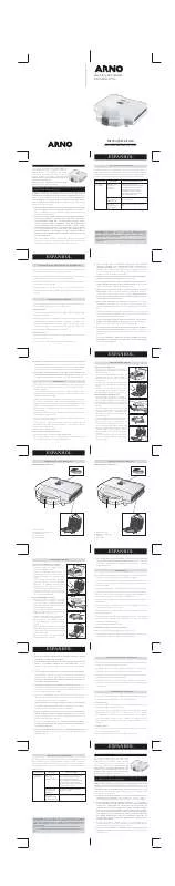 Mode d'emploi ARNO SANDUICHEIRA ARNO COMPACTA BRANCA