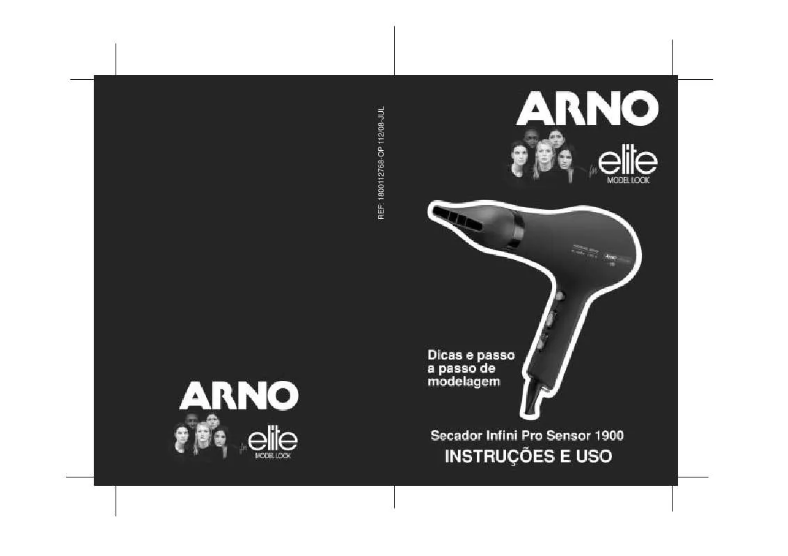 Mode d'emploi ARNO SECADOR DE CABELO IN PRO SENSOR ARNO FOR ELITE