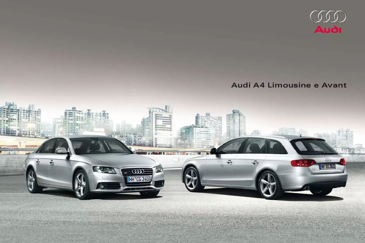 Mode d'emploi AUDI A4 LIMOUSINE