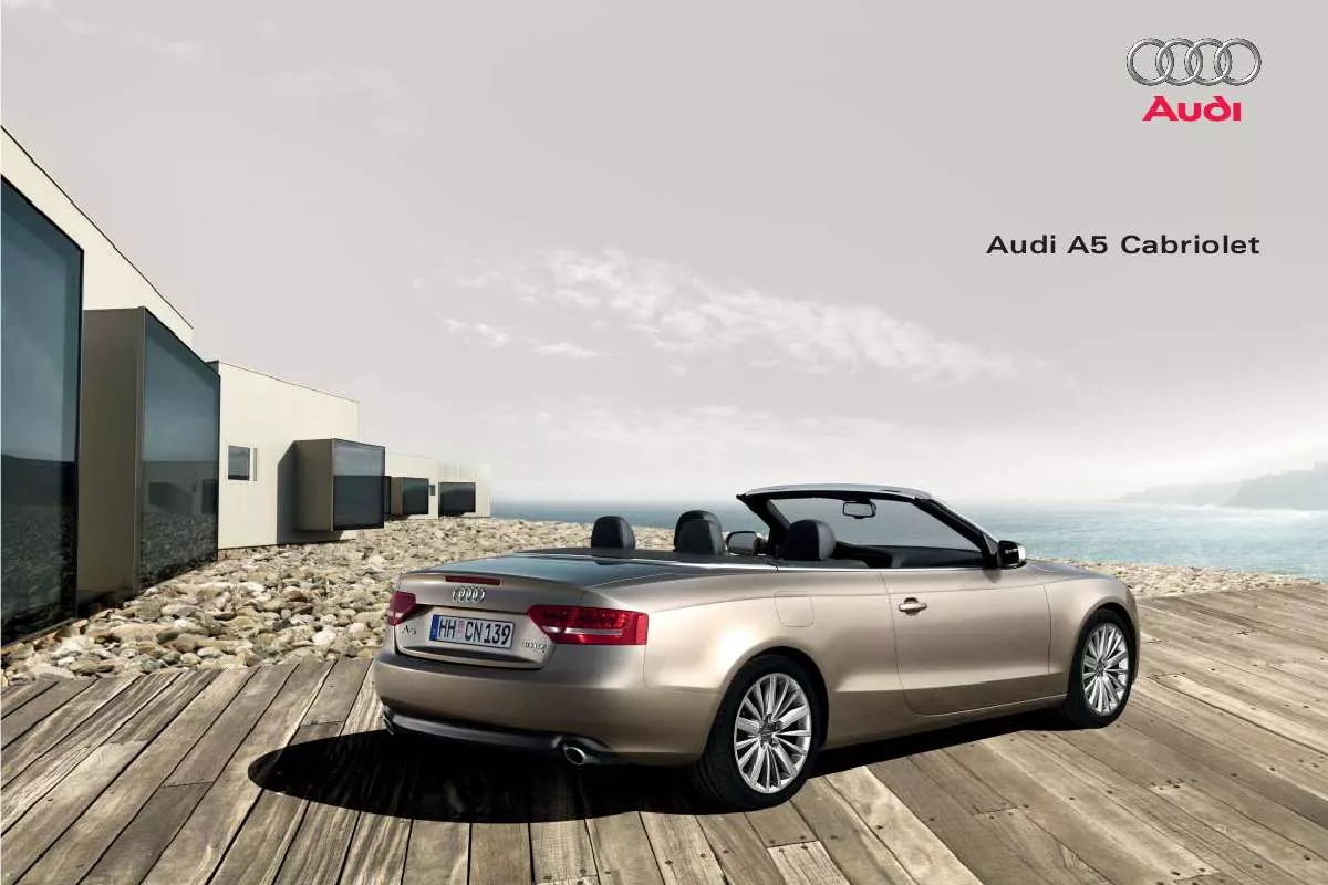 Mode d'emploi AUDI A5 CABRIOLET