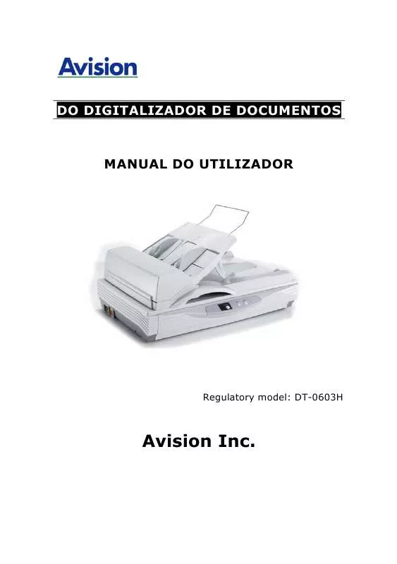 Mode d'emploi AVISION AV8050U