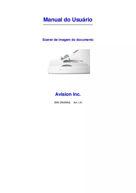 Mode d'emploi AVISION AV8300