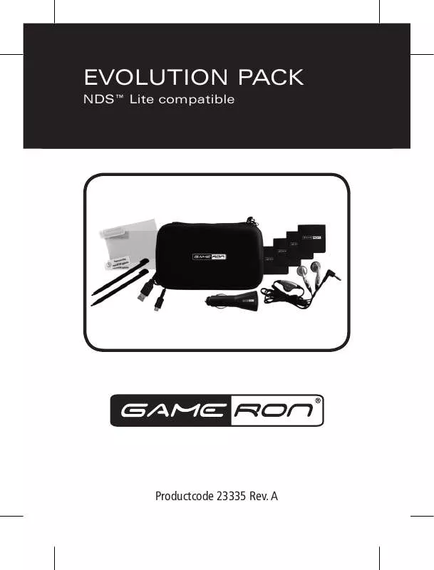 Mode d'emploi AWG EVOLUTION PACK FOR NDS LITE