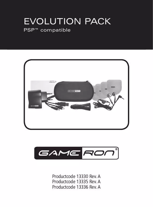 Mode d'emploi AWG EVOLUTION PACK FOR PSP