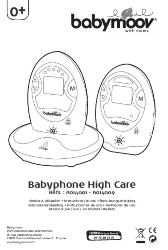 Mode d'emploi BABYMOOV BABYPHONE HIGH CARE