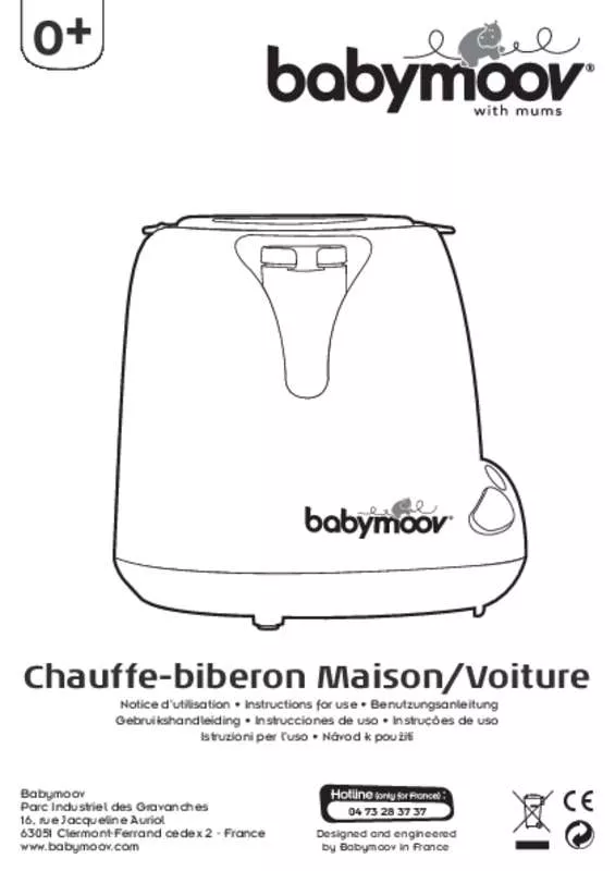 Mode d'emploi BABYMOOV CHAUFFE BIBERON AUTONOME