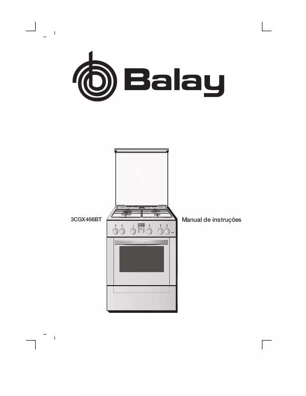 Mode d'emploi BALAY 3CGX466BT