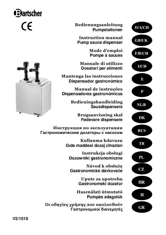 Mode d'emploi BARTSCHER 100.321