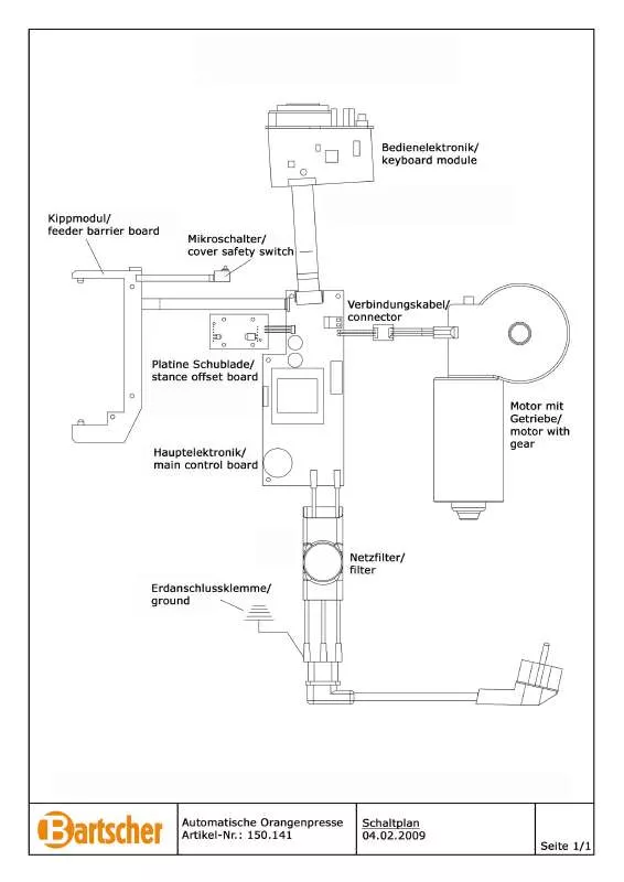 Mode d'emploi BARTSCHER 150141