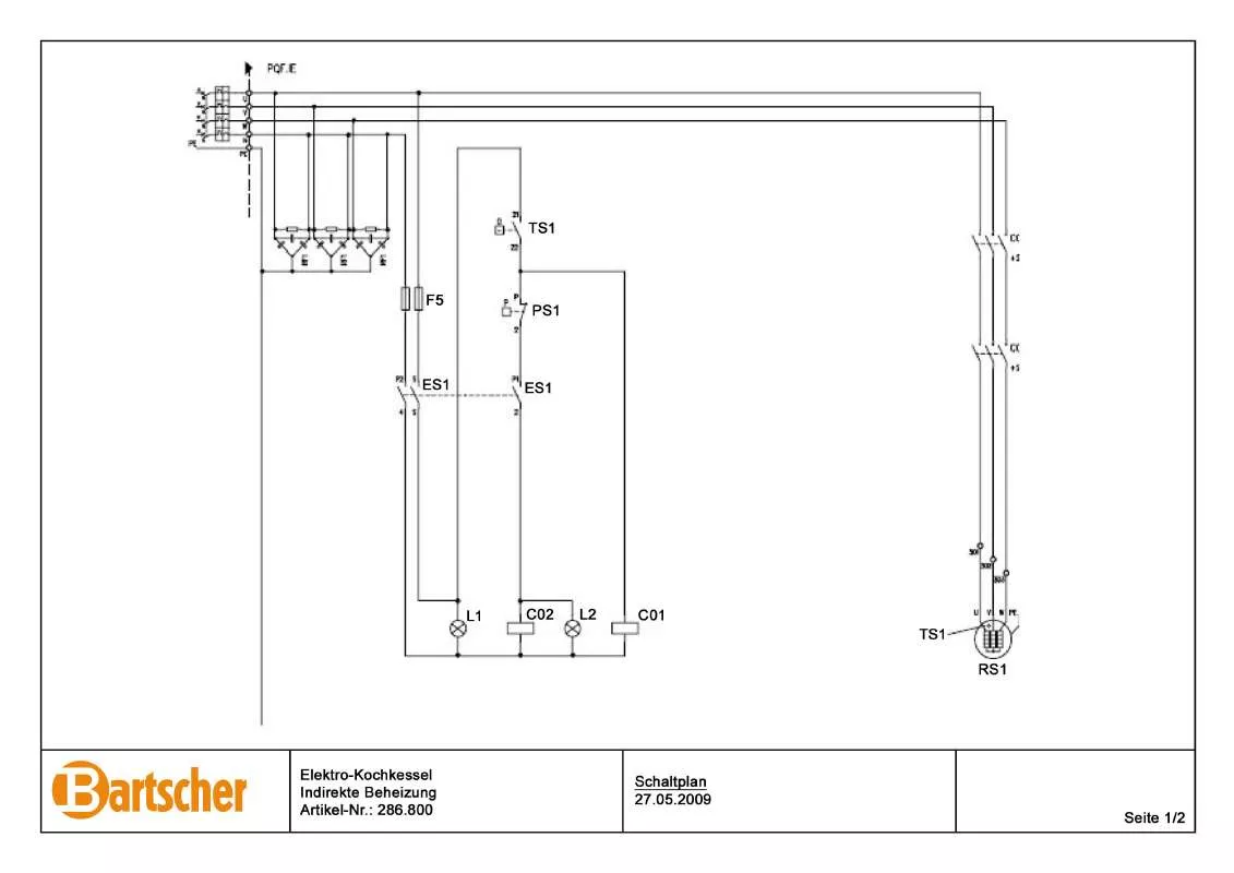 Mode d'emploi BARTSCHER 286800