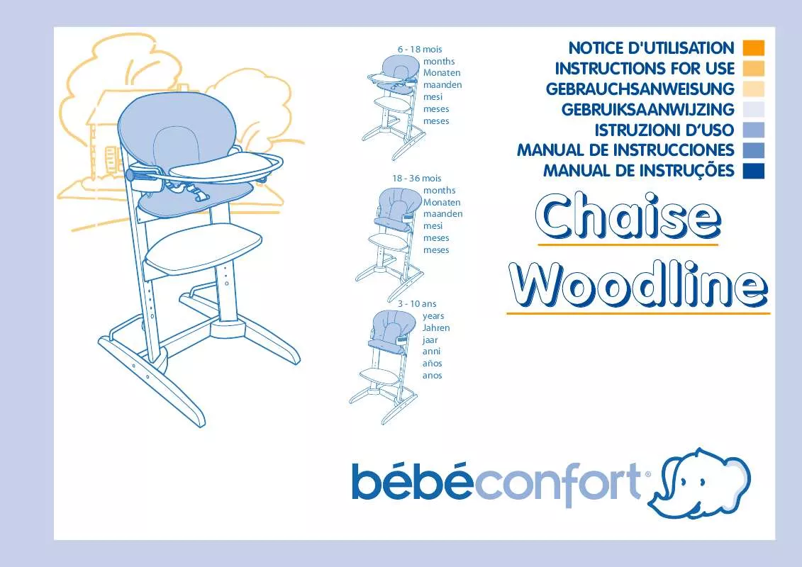 Mode d'emploi BEBE CONFORT CHAISE WOODLINE