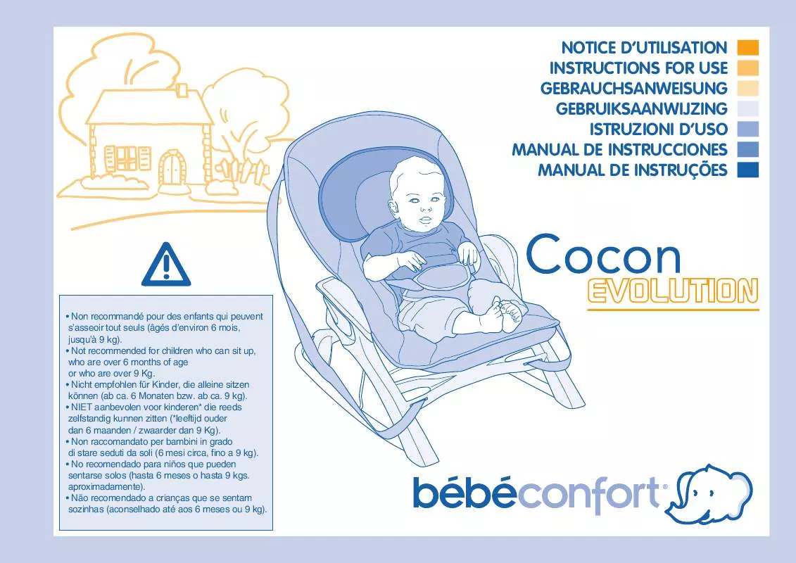 Mode d'emploi BEBE CONFORT COCON EVOLUTION