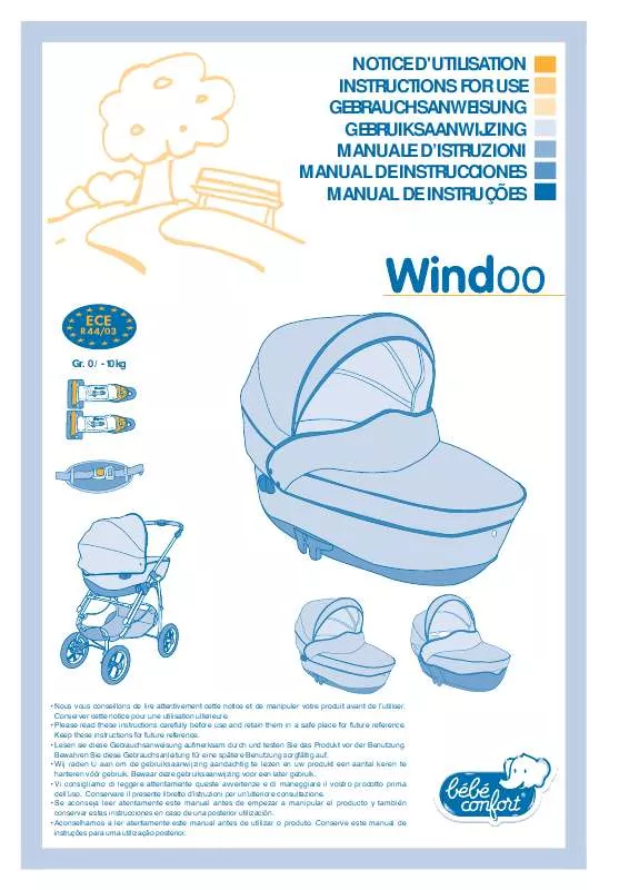 Mode d'emploi BEBE CONFORT NACELLE WINDOO