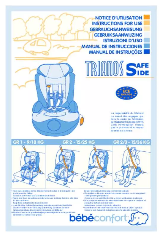 Mode d'emploi BEBECONFORT TRIANOS