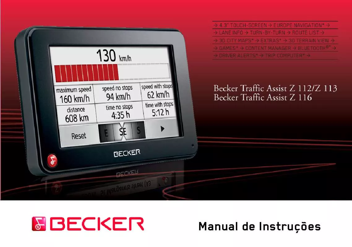 Mode d'emploi BECKER TRAFFIC ASSIST Z112