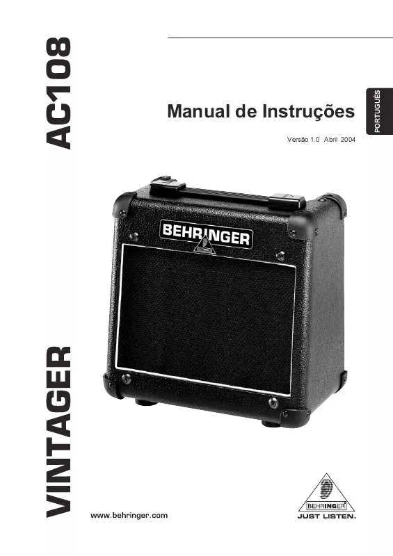 Mode d'emploi BEHRINGER AC108