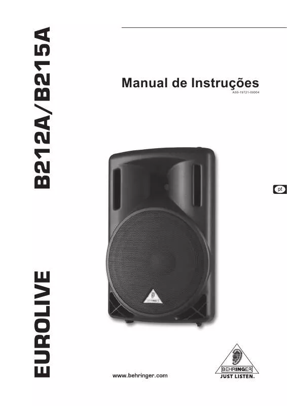 Mode d'emploi BEHRINGER B212A