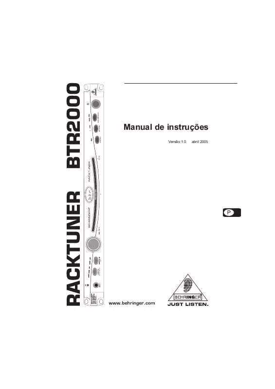 Mode d'emploi BEHRINGER BTR2000