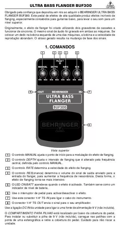 Mode d'emploi BEHRINGER BUF300