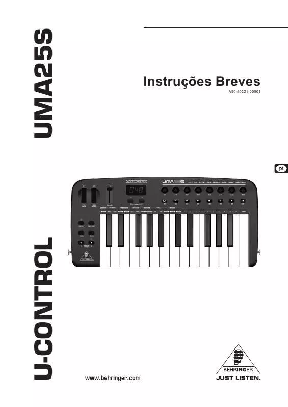 Mode d'emploi BEHRINGER UMA25S