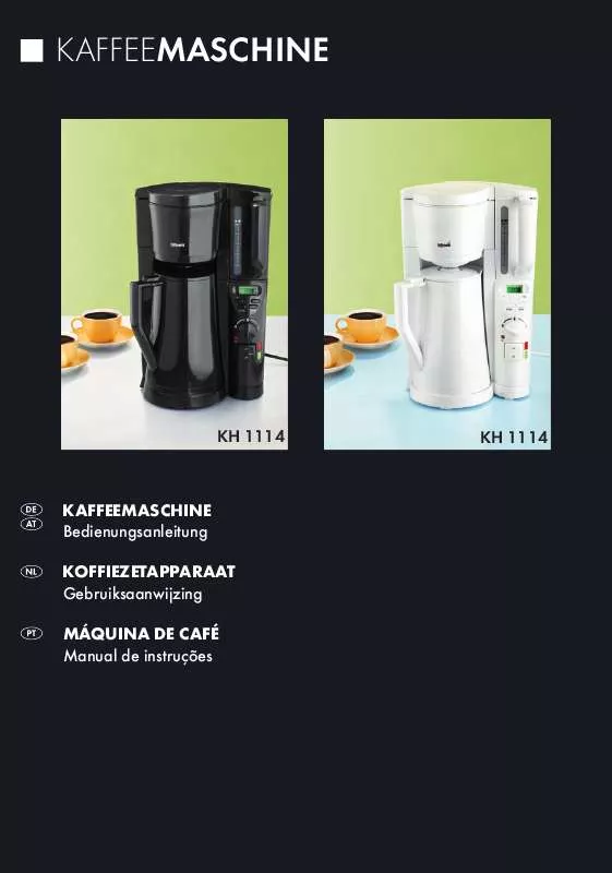Mode d'emploi BIFINETT KH 1114 COFFEE MACHINE