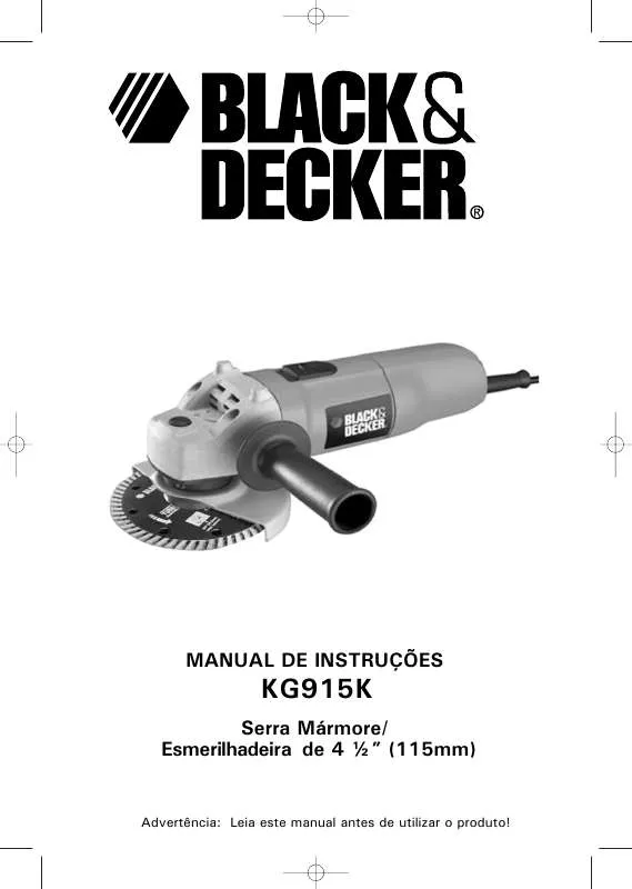 Mode d'emploi BLACK & DECKER KG915K