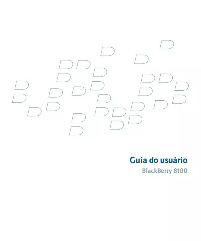 Mode d'emploi BLACKBERRY 8100
