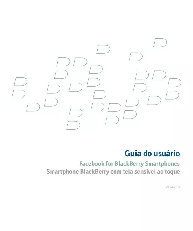 Mode d'emploi BLACKBERRY FACEBOOK FOR SMARTPHONES