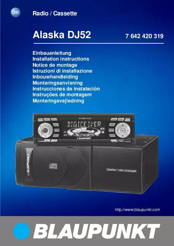 Mode d'emploi BLAUPUNKT ALASKA AG F DJ52