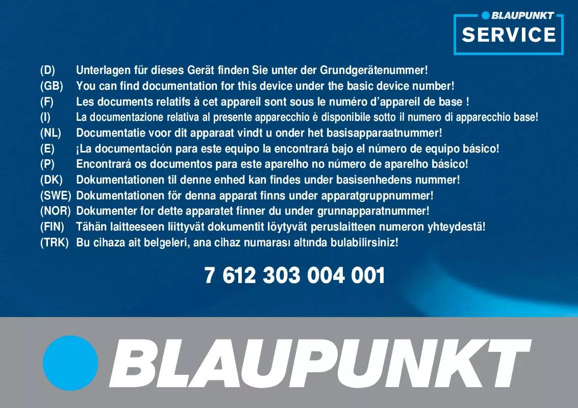 Mode d'emploi BLAUPUNKT AMSTERDAM NAV35E RR CZPL