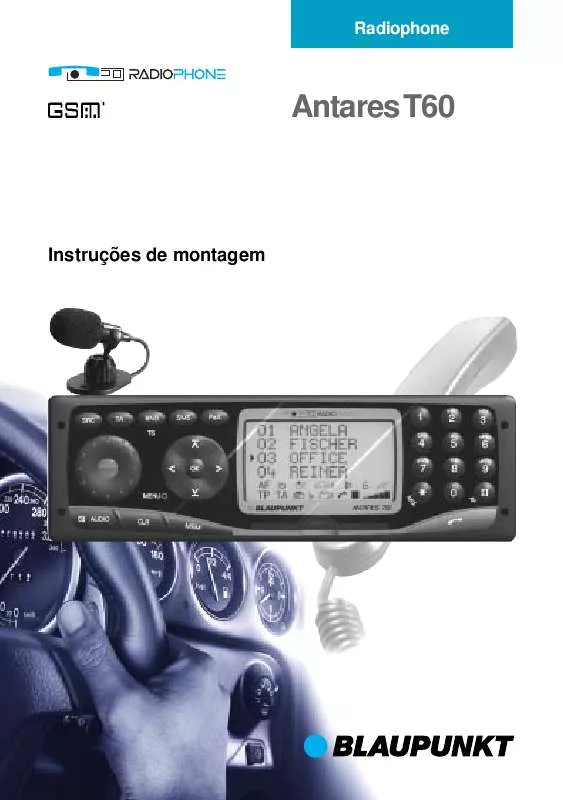 Mode d'emploi BLAUPUNKT ANTARES T 60