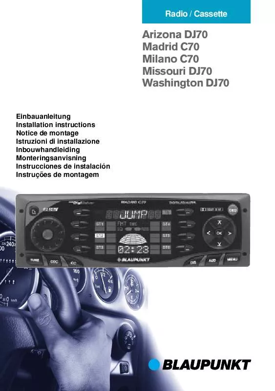 Mode d'emploi BLAUPUNKT ARIZONA DJ70