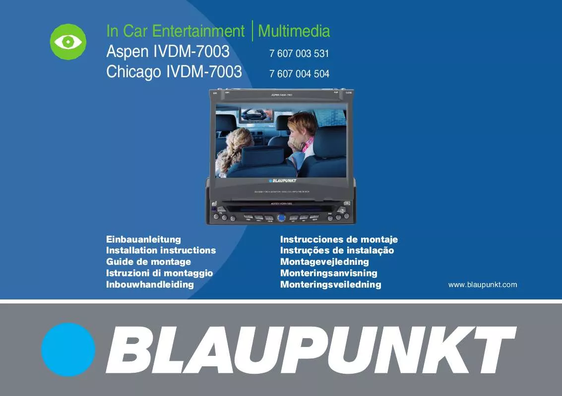 Mode d'emploi BLAUPUNKT ASPEN IVDM-7003 EU