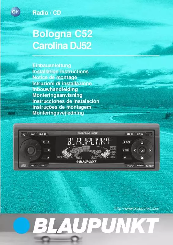 Mode d'emploi BLAUPUNKT CAROLINA AG F DJ52