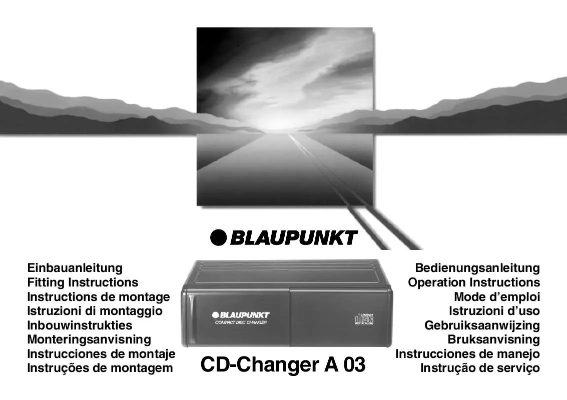 Mode d'emploi BLAUPUNKT CDC-A03