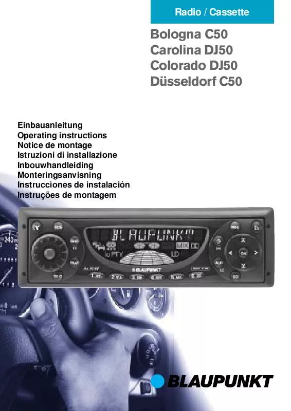 Mode d'emploi BLAUPUNKT COLORADO DJ50