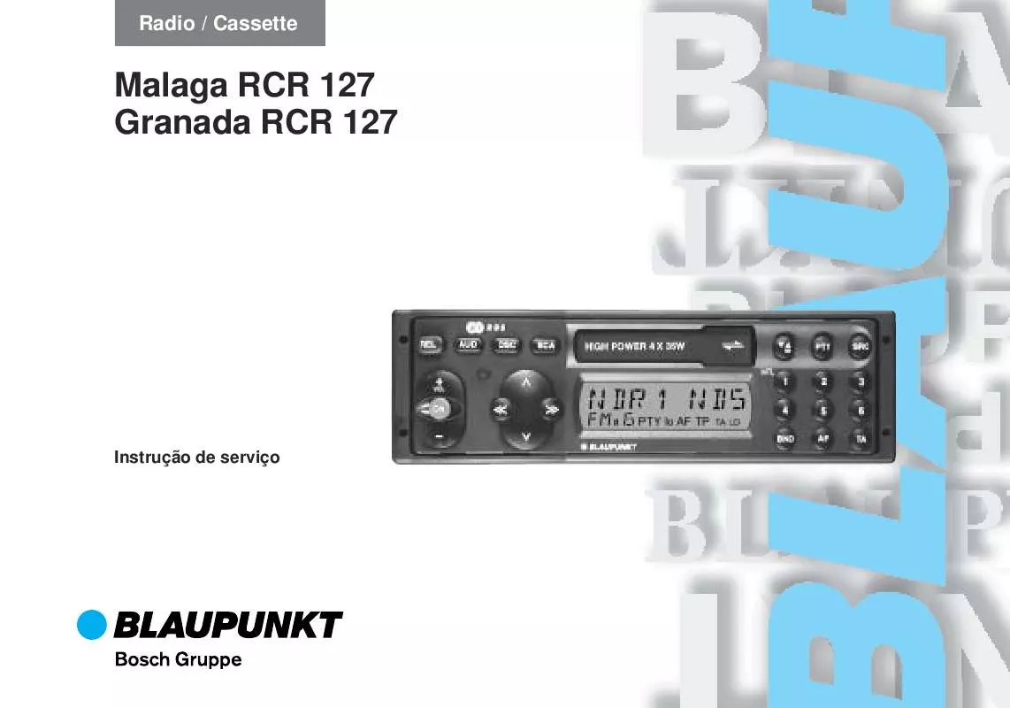 Mode d'emploi BLAUPUNKT GRANADA RCR 127