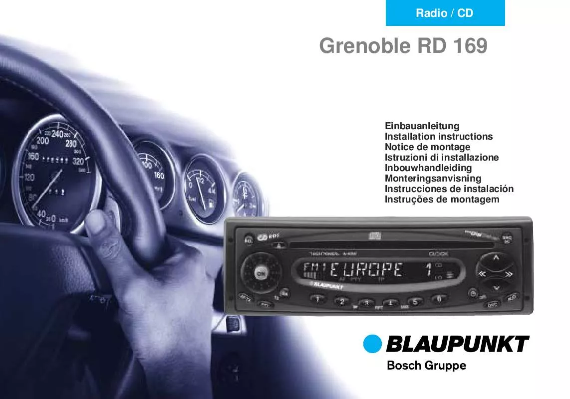 Mode d'emploi BLAUPUNKT GRENOBLE RD 169