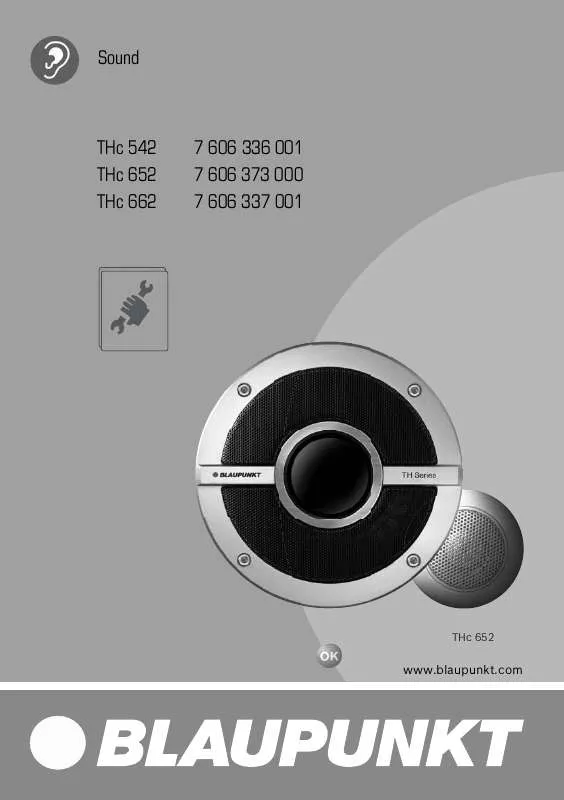 Mode d'emploi BLAUPUNKT GT POWER 65.2C