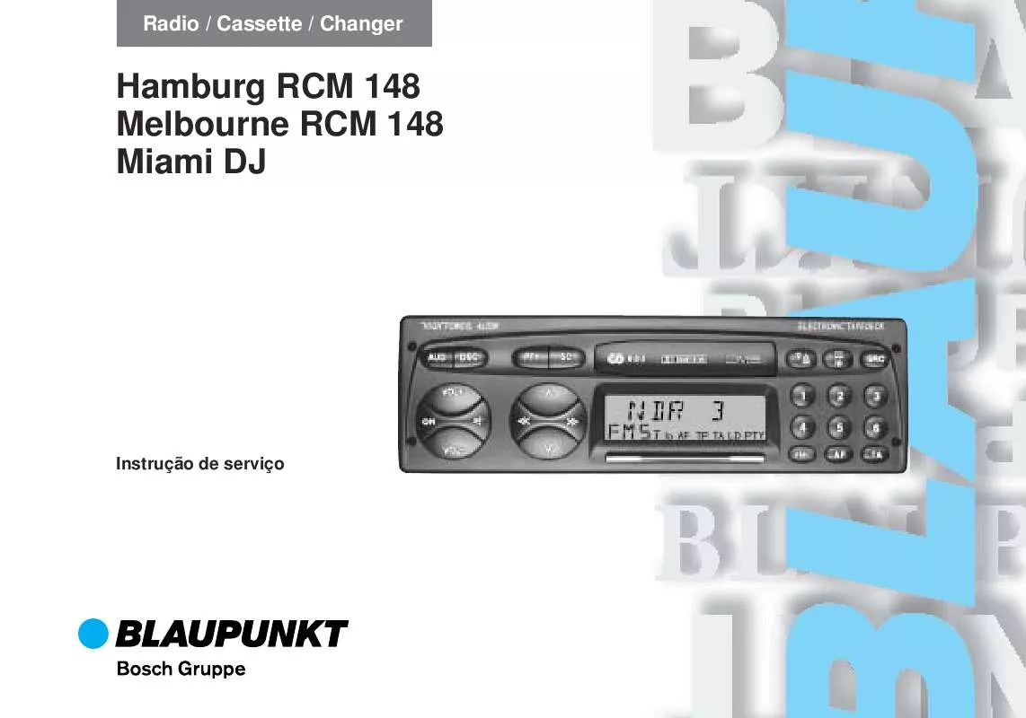 Mode d'emploi BLAUPUNKT HAMBURG RCM 148