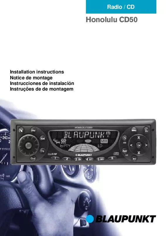 Mode d'emploi BLAUPUNKT HONOLULU CD50 BLUE U