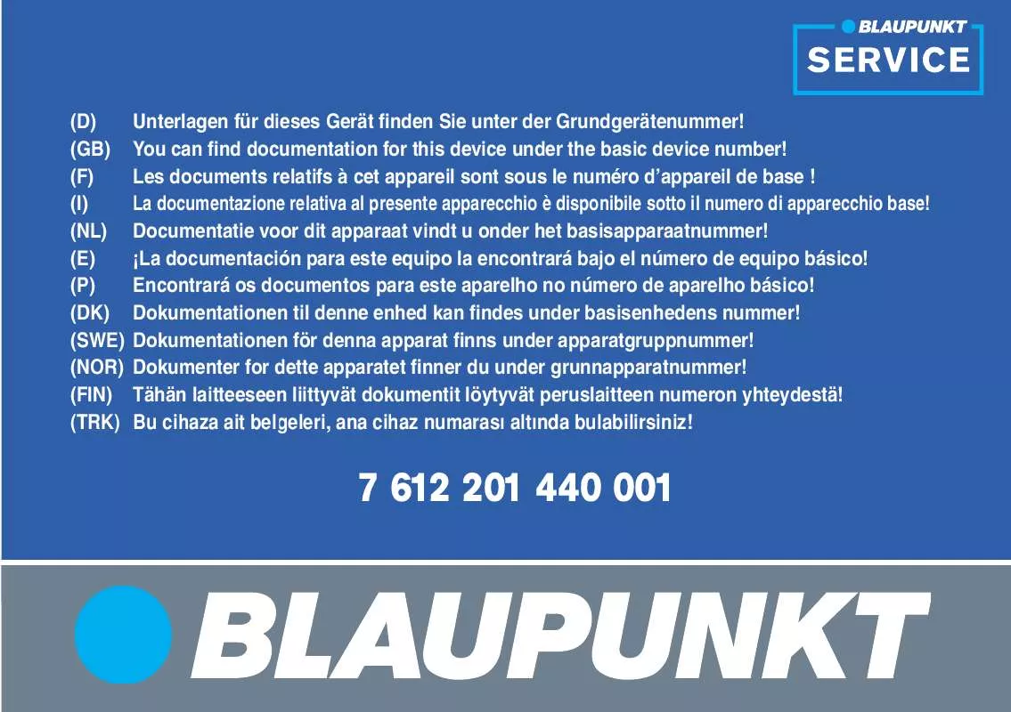 Mode d'emploi BLAUPUNKT LUCCA 3.5 IBERIA